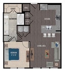 A8-1x1 floor plan 1414 Texas Downtown