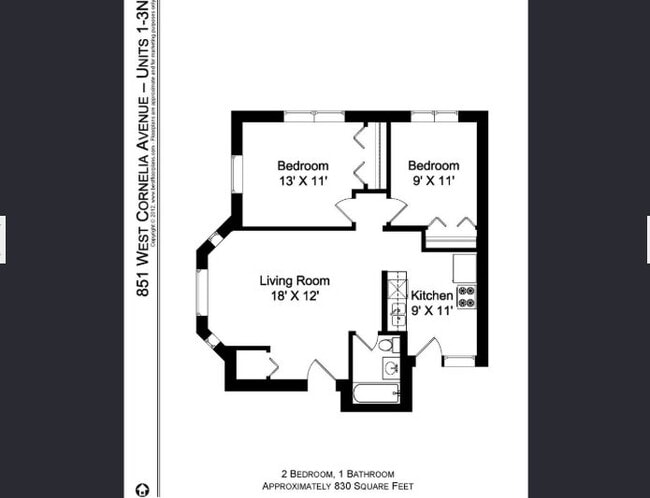 Photo - 851 W Cornelia Ave Unit 3N