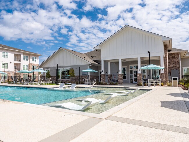 Resort-Style Pool with Baja Tanning Shelf