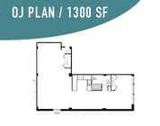 1300 SF studio