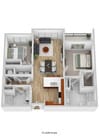 2 Bedroom | 2 Bath | 936 SF