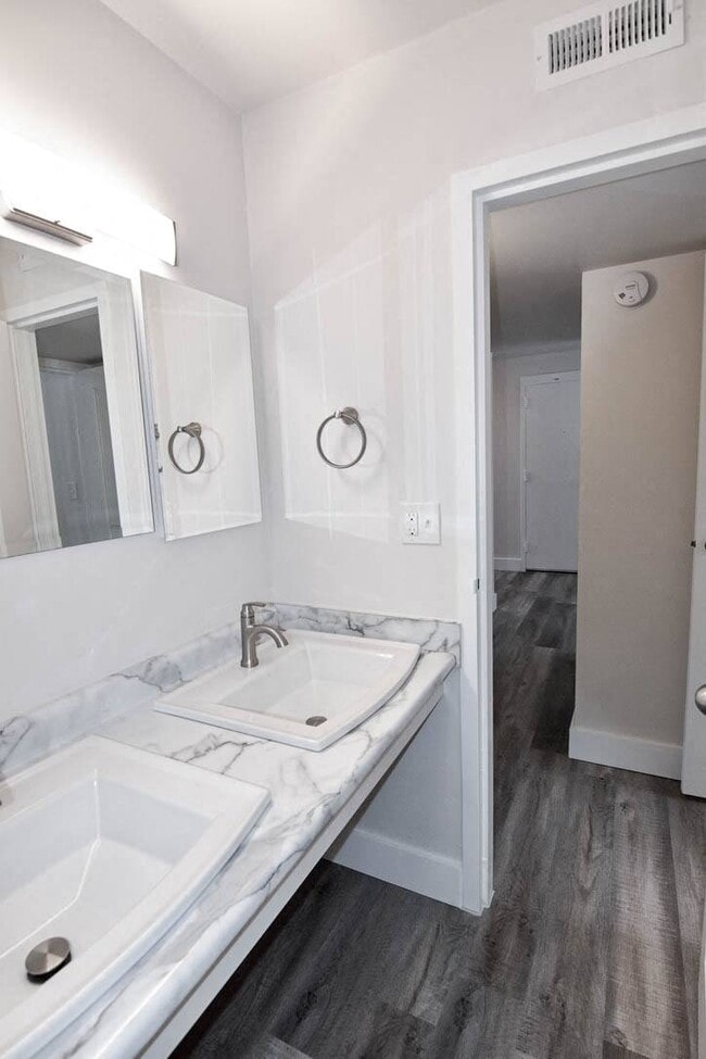 Double sinks in every bathroom
