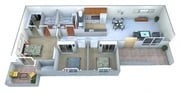3BR 2BA