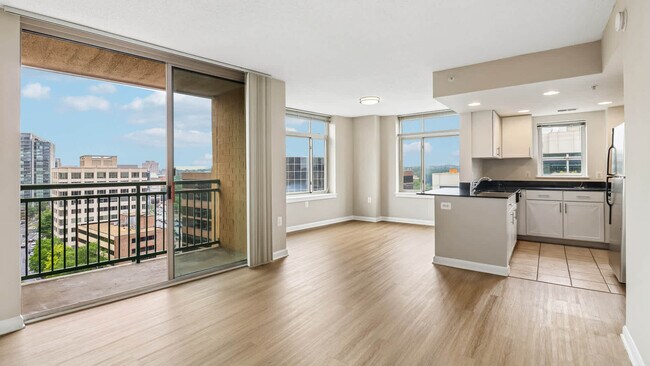 Living Room with Balcony and Hard Surface Flooring