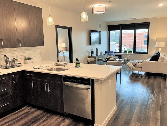 2 BD, 2 BA-Kitchen/Living Area - 2000 Pennsylvania Avenue Rental