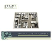 2 Bed, 2 Bath Plus