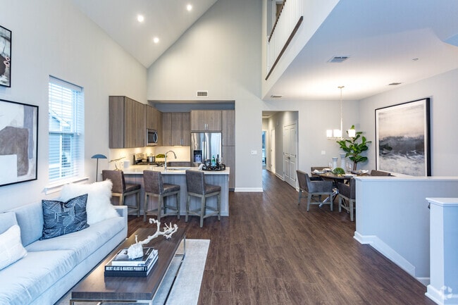 The Finch 2BR,2BA W/Elevator & Loft - 1559SF -Living Room/Kitchen - Fairfield Knolls At Mount Sinai