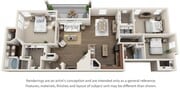 4 habitaciones | 3 baños | 1910 pies cuadrados | Garaje adjunto | Nivel 2