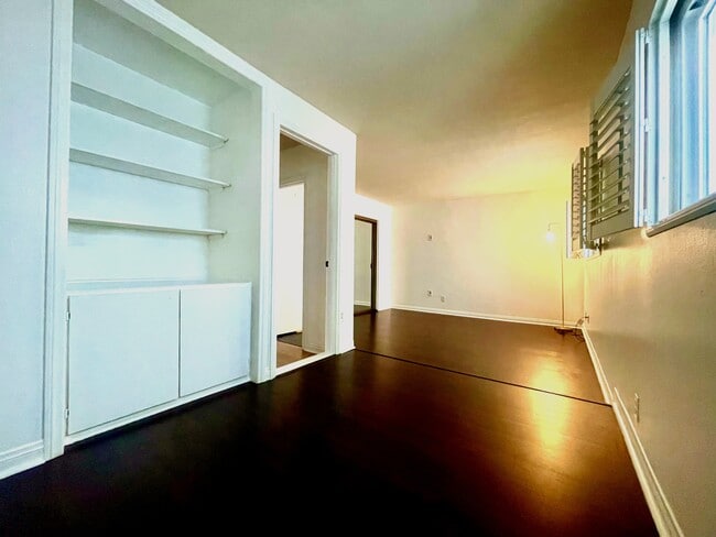 Nook in bedroom with separate door