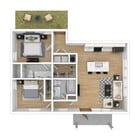 2 bedroom stacked ground