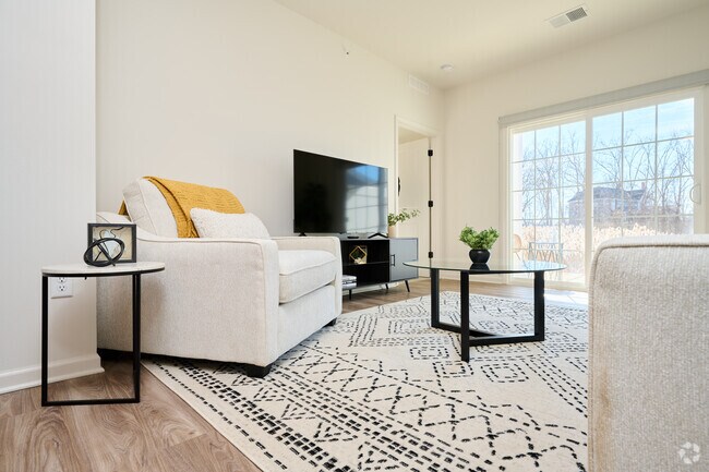 Floor Plan A - 2 BR, 2 BA - 1100 SF. Living room.