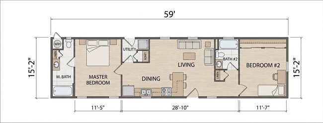 Layout of 2490-2 - 2490 Bailey Ave