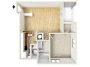 Adams - plano de planta de un dormitorio
