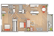 B1 | 2-Bedroom Floorplan