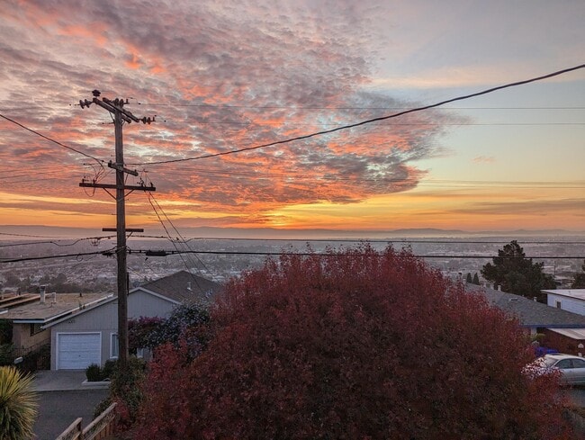 View from the front deck at sunset - 16650 Rolando Ave
