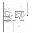 2 Bedroom / 2 Bath / 1100 Sq.Ft.
