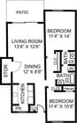 2BR/1.5BA B