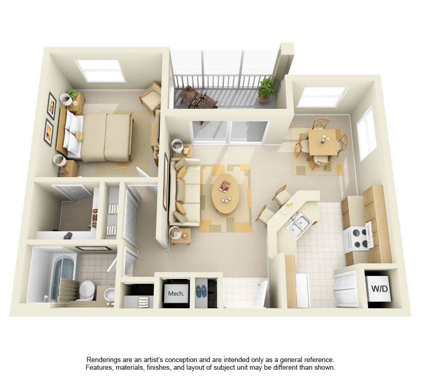 Floor Plan - A1 - Hollywood Beach