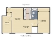 2 Bedroom Roommate Style