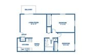 2BR/1BA
