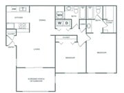 Newton Classic | 2 habitaciones, 2 baños | 1210 pies cuadrados