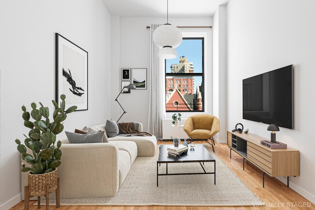 living - 110 Barrow St Apartments Unit 546