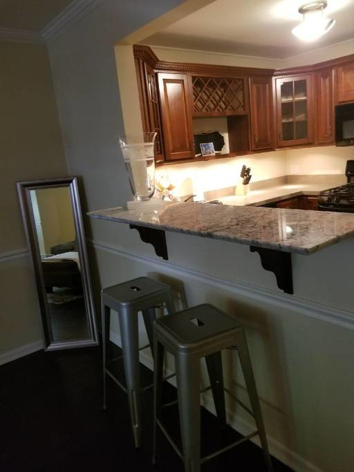 Kitchen Island - 816 N Dearborn St Condo Unit GF