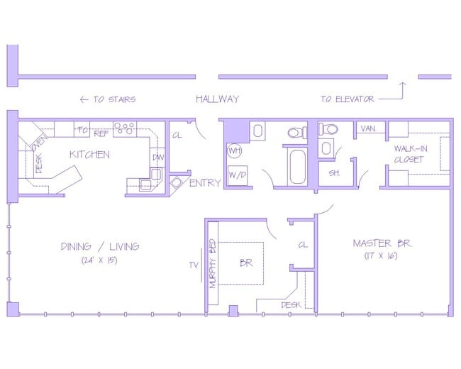 Floorplan - 1113 W Fireweed Ln Unit 600