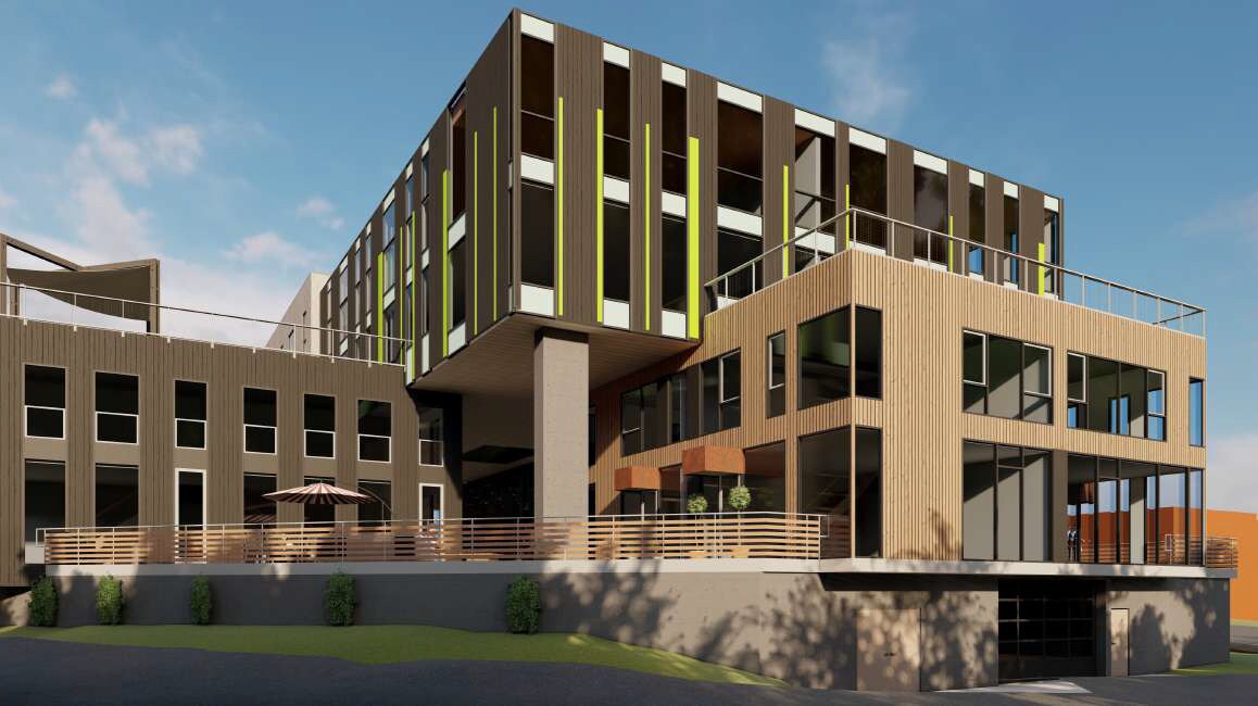 Besa Exterior, Rear View - Besa Monona Apartments