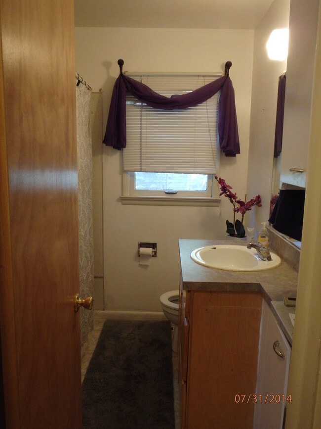 Baño principal con pertenencias de los inquilinos - 609 W Lake St