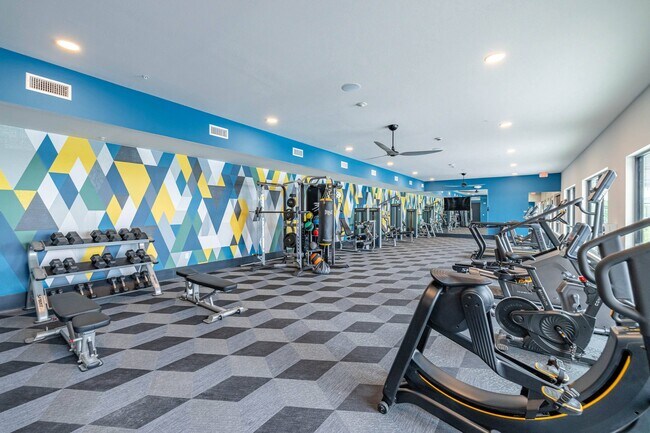 24-Hour Fitness Center - Work out anytime. No need to pay for a gym membership, you have all you need here.