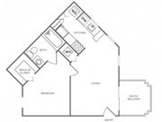 Azalea (590 SF)
