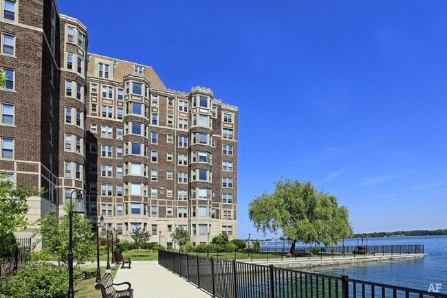 Alden Towers on the Detroit River. - Alden Towers Apartments
