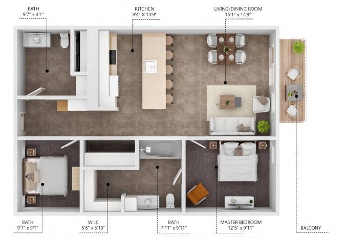 Floor Plan - A11 - With Den