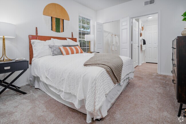 1BR, 1BA - 802SF - Bedroom - The Boulevard at Sonterra Apartments