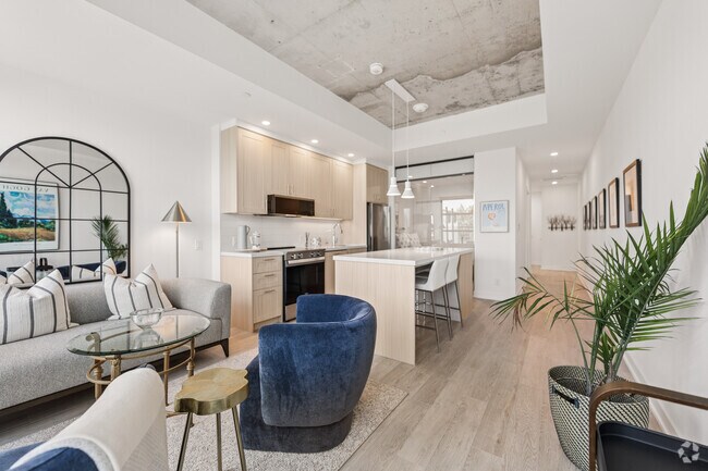 1 chambre, 1 salle de bain - 57 m² - Salon