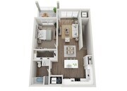 Floor Plan 1E | Seasons at Mount Pleasant | Apartments in Mount Pleasant, WI