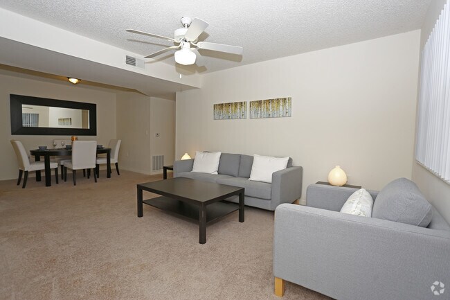 Three Bedroom Living Room - Aspen Ridge