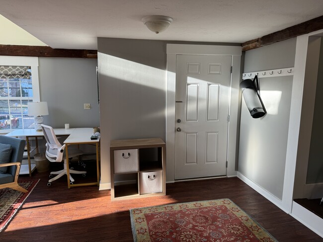 Entry and work area - 67 Warren St Unit Carriage House Furnished Apartment