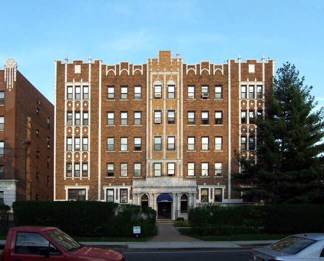 View from the northwest - Elmora Towers