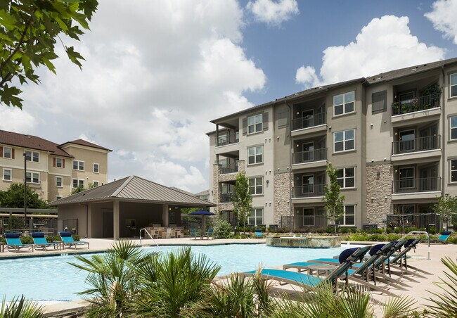 Relax by the beautiful resort-style pool at McDermott 55.