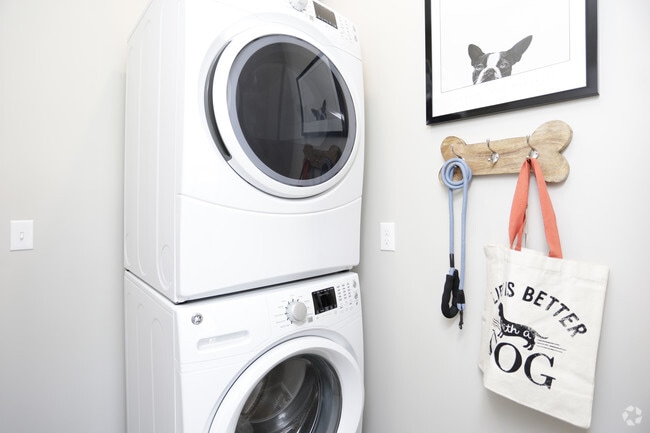 Separate laundry room with full size energy efficient appliances. Not to mention pet friendly!