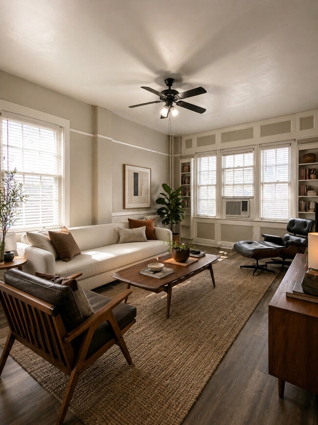 Medium 1BR, 1BA, 530sf / Living Room - The Dulion