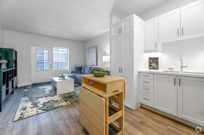 Bachelor - 494SF - Kitchen/Living Room