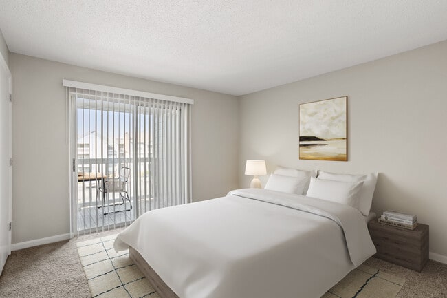 Wake up refreshed in a peaceful bedroom.