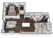 Floor Plan F - 3D