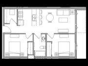 2X1E - 2 Bedroom / 1 Bath