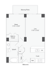 Avon | 1-Bedroom Floorplan