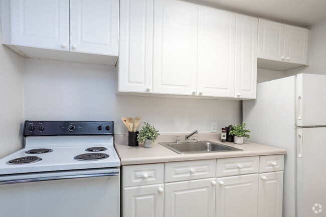 1 habitación, 1 baño - 650 pies cuadrados - Cocina - The Shelton at Cameron Court Apts.