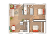Vista | 2-Bedroom Floorplan